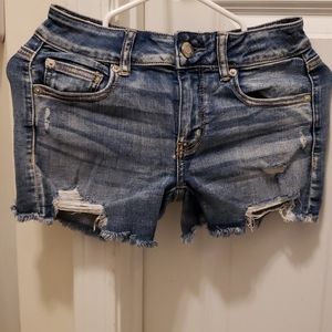 American Eagle Distressed Jean Shorts Sz 4